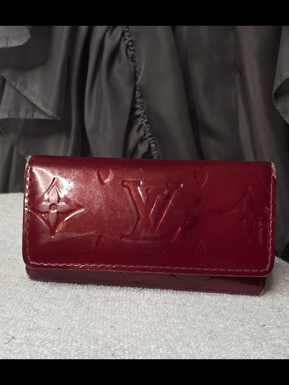 Authentic Louis Vuitton Red Key Holder